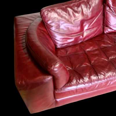 Leather corner sofa