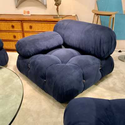 Blue 2-seater sofa