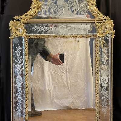 Venetian mirror - 19th century Venice mirror - Carpentier Antiquités