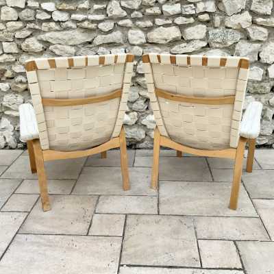 Comfortable armchairs by Bruno Mathsson