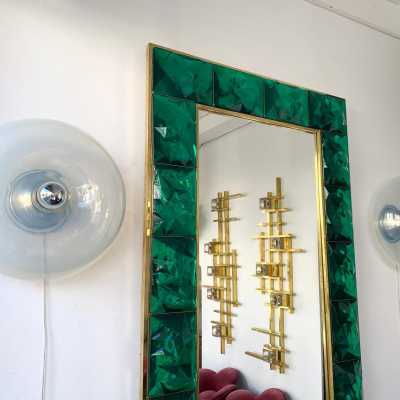 Pair of opal blown glass and metal wall lights by Giusto Toso for Leucos. Italy 1970. in the style of Biancardi Jordan Arte, Poliarte, Carlo Aldo Nason, Mazzega Murano, Venini, Vistosi, La Murrina. wall lights lamps sconces ceiling chandelier brass metal chrome stainless steel mid-century modern space age