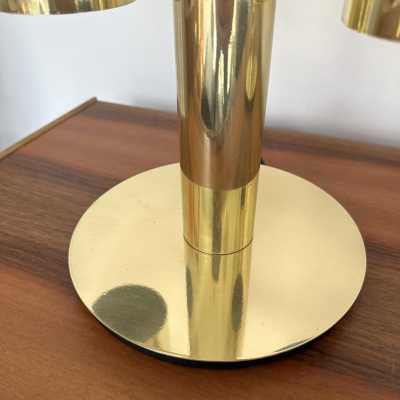 Mid-Century Modern Space Age pair of or set of 2 table lamps by Aldo Nason for the manufacture Mazzega. Brass and Blown Murano glass. Famous manufacture like Venini, Vistosi, La Murrina, Seguso, Carlo Nason, Poliarte, Esperia, Angelo Brotto, Stilnovo, Arteluce, Arredoluce, Artemide, Pierre Cardin, Lumi, Luci, Raak, Angelo Lelii, Francesco Bocola, Superstudio, Enrico Tronconi, Mario Bellini, Harvey Guzzini, Luigi Massoni, Martinelli, Fabio Lenci, Gio Ponti. metal bronze wood 1960s 1950s
