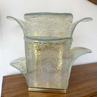 Mid-Century Modern Space Age Cactus table lamp, baby blue opal murano glass and brass by Carlo Nason for the Mazzega manufacture. Famous italian design like Venini, Vistosi, La Murrina, Aldo Nason, Stilnovo, Joe Colombo, Arteluce, Arredoluce, Lumi, Luci, Rggiani, Sciolari, Werner Pantone, Luigi Colani, Raak, Angelo Lelii, Angelo Brotto, Esperia, Francesco Bocola, Superstudio, Enrico Tronconi, Mario Bellini, Harvey Guzzini, Luigi Massoni, Martinelli, Pierre Cardin, Fabio Lenci, Gio Ponti. 1970s, 1960s, 1950s
