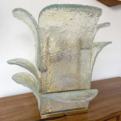 Mid-Century Modern Space Age Cactus table lamp, baby blue opal murano glass and brass by Carlo Nason for the Mazzega manufacture. Famous italian design like Venini, Vistosi, La Murrina, Aldo Nason, Stilnovo, Joe Colombo, Arteluce, Arredoluce, Lumi, Luci, Rggiani, Sciolari, Werner Pantone, Luigi Colani, Raak, Angelo Lelii, Angelo Brotto, Esperia, Francesco Bocola, Superstudio, Enrico Tronconi, Mario Bellini, Harvey Guzzini, Luigi Massoni, Martinelli, Pierre Cardin, Fabio Lenci, Gio Ponti. 1970s, 1960s, 1950s