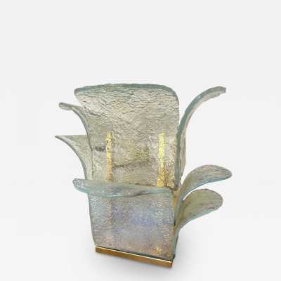 Mid-Century Modern Space Age Cactus table lamp, baby blue opal murano glass and brass by Carlo Nason for the Mazzega manufacture. Famous italian design like Venini, Vistosi, La Murrina, Aldo Nason, Stilnovo, Joe Colombo, Arteluce, Arredoluce, Lumi, Luci, Rggiani, Sciolari, Werner Pantone, Luigi Colani, Raak, Angelo Lelii, Angelo Brotto, Esperia, Francesco Bocola, Superstudio, Enrico Tronconi, Mario Bellini, Harvey Guzzini, Luigi Massoni, Martinelli, Pierre Cardin, Fabio Lenci, Gio Ponti. 1970s, 1960s, 1950s