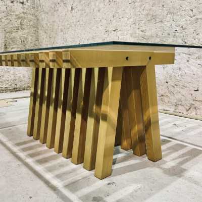 Glass top table