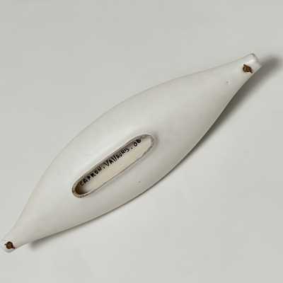 Roger Capron, Large Earthenware Bowl with Bamboo Accent, Vallauris c.1950