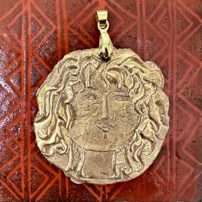 Roger Capron, Porcelain Charm, Lion, Vallauris 1973
