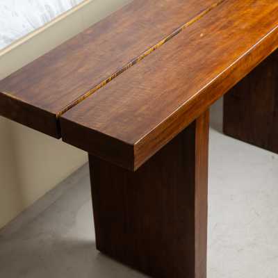 Wooden console circa 1970 paul bert serpette