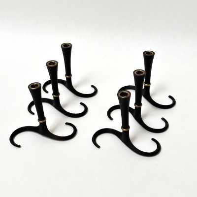 Jens Harald Quistgaard, Cast Iron Candleholders, Denmark c.1965