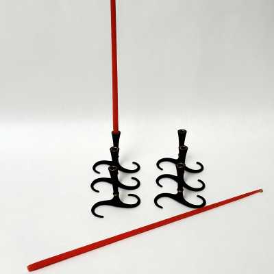 Jens Harald Quistgaard, Cast Iron Candleholders, Denmark c.1965