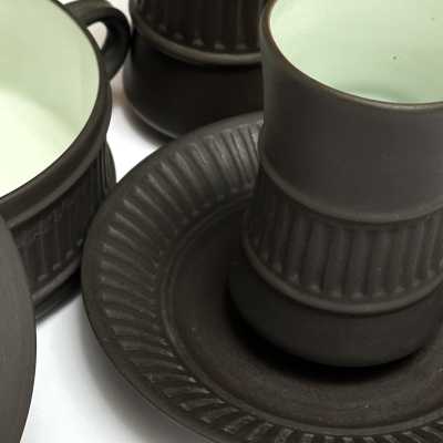 JH Quistgaard, Fluted Flamestone Coffee Set, Dansk Designs, 1957