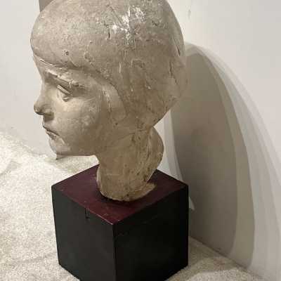 Plaster sculpture by Georges Jeanclos