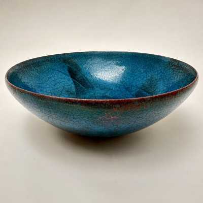 Carlo Zauli, Large Decorative Bowl, Faenza c.1960