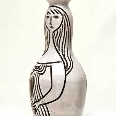 Accolay, Double Faced Vase, France c.1960