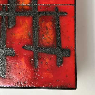 Lava Glazed Low Table, R&J Cloutier, France c.1960