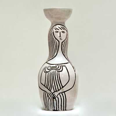 Accolay, Double Faced Vase, France c.1960