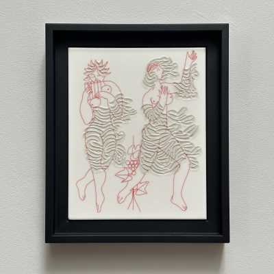Unique Decorative Art Tile, Roger Capron, Italy c.1980