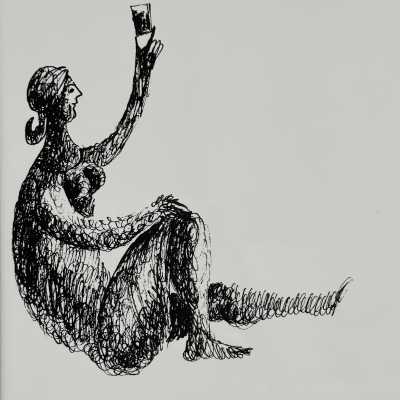 Unique Decorative Art Tile, Roger Capron, Italy c.1980