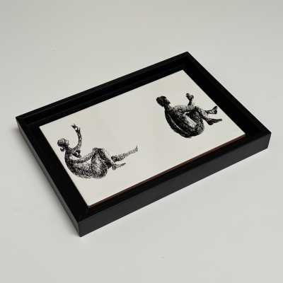 Unique Decorative Art Tile, Roger Capron, Italy c.1980