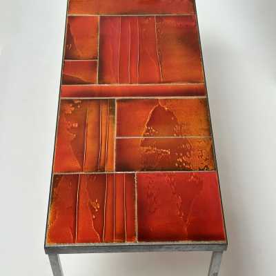 Glazed Lava Low Table, Roger Capron, Vallauris c.1970