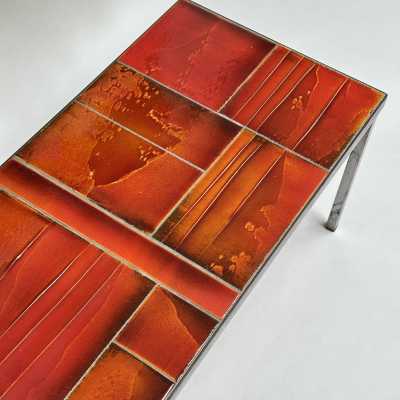 Glazed Lava Low Table, Roger Capron, Vallauris c.1970