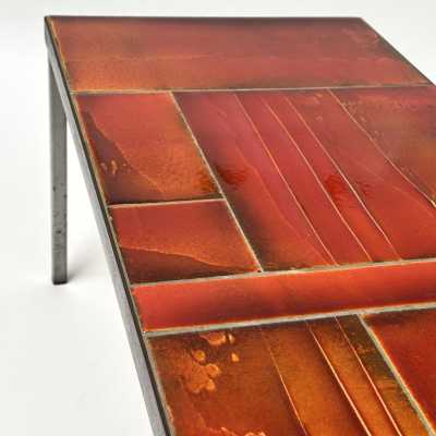 Glazed Lava Low Table, Roger Capron, Vallauris c.1970