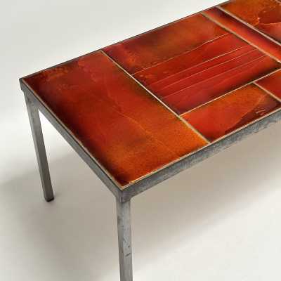 Glazed Lava Low Table, Roger Capron, Vallauris c.1970