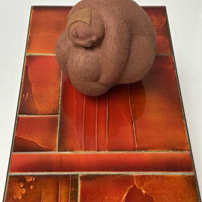Glazed Lava Low Table, Roger Capron, Vallauris c.1970