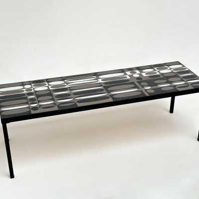 Ceramic Low Table "Ellipses", Roger Capron, Vallauris c.1965