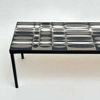 Ceramic Low Table "Ellipses", Roger Capron, Vallauris c.1965