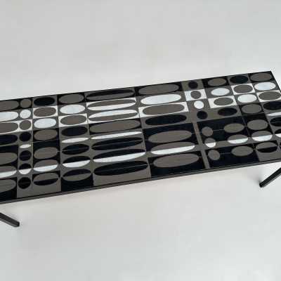 Ceramic Low Table "Ellipses", Roger Capron, Vallauris c.1965