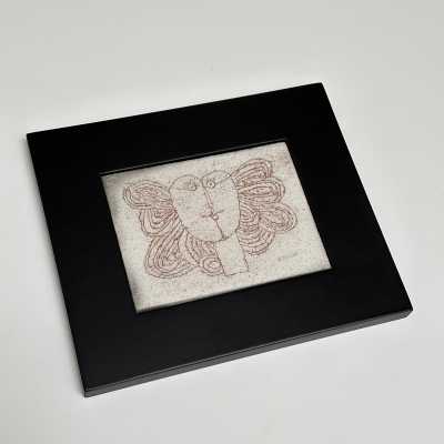 Stoneware Art Tile, Roger Capron, Vallauris c.1980