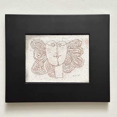 Stoneware Art Tile, Roger Capron, Vallauris c.1980