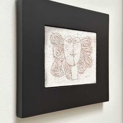 Stoneware Art Tile, Roger Capron, Vallauris c.1980