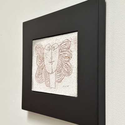Stoneware Art Tile, Roger Capron, Vallauris c.1980
