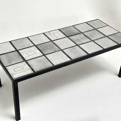 Ceramic Low Table, Nicole & Guy Raude, Paris c.1960