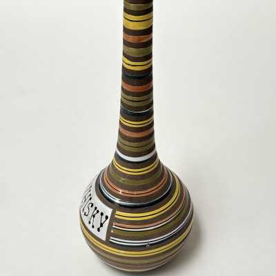 Ceramic Bottle Vase, Raymor, Italy c.1950