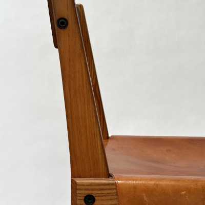 Set of 6 S24 Chairs, Pierre Chapo, France c.1960