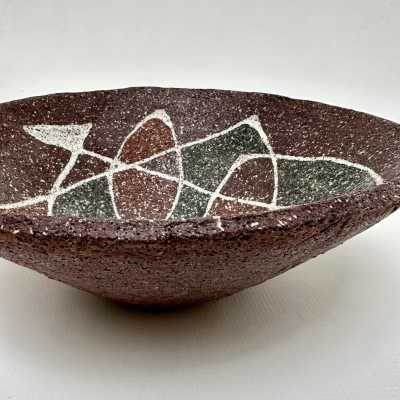 Large Ceramic Bowl, Accolay, France c.1950