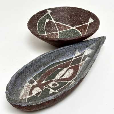Large Ceramic Bowl, Accolay, France c.1950