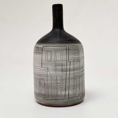Jacques Innocenti, Bottle Vase, Vallauris c.1950