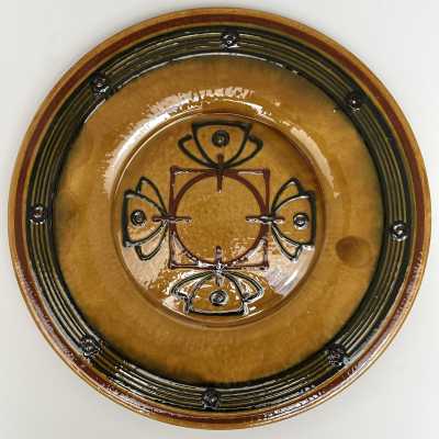 Large Glazed Earthenware Dish, Biot, c.1960