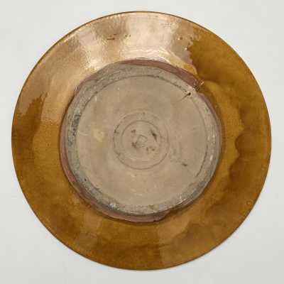 Large Glazed Earthenware Dish, Biot, c.1960