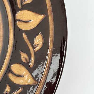 Large Glazed Earthenware Dish, Biot c.1960