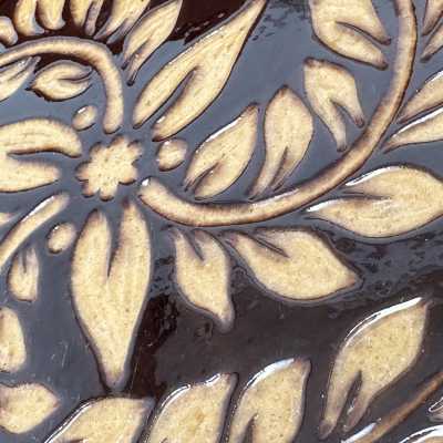 Large Glazed Earthenware Dish, Biot c.1960
