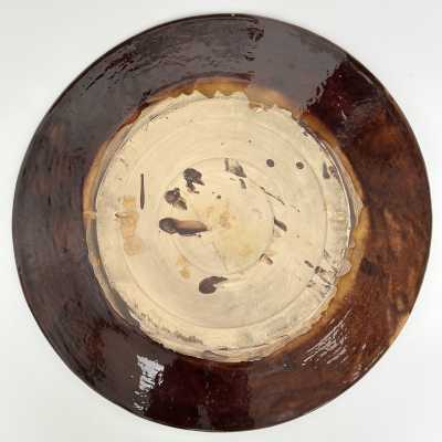 Large Glazed Earthenware Dish, Biot c.1960