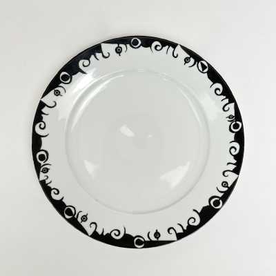 Roger Capron, Unique Porcelain Plate, Vallauris 1992