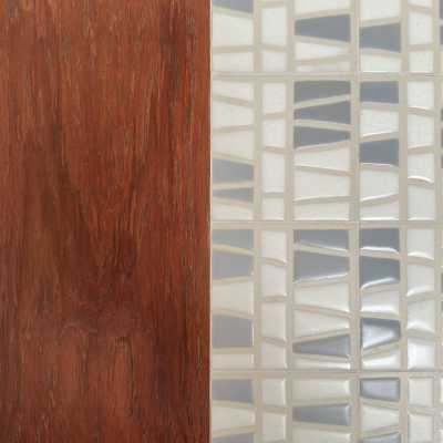 Roger Capron, Ceramic and Teak Low Table, Vallauris c.1960