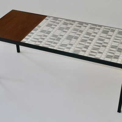 Roger Capron, Ceramic and Teak Low Table, Vallauris c.1960